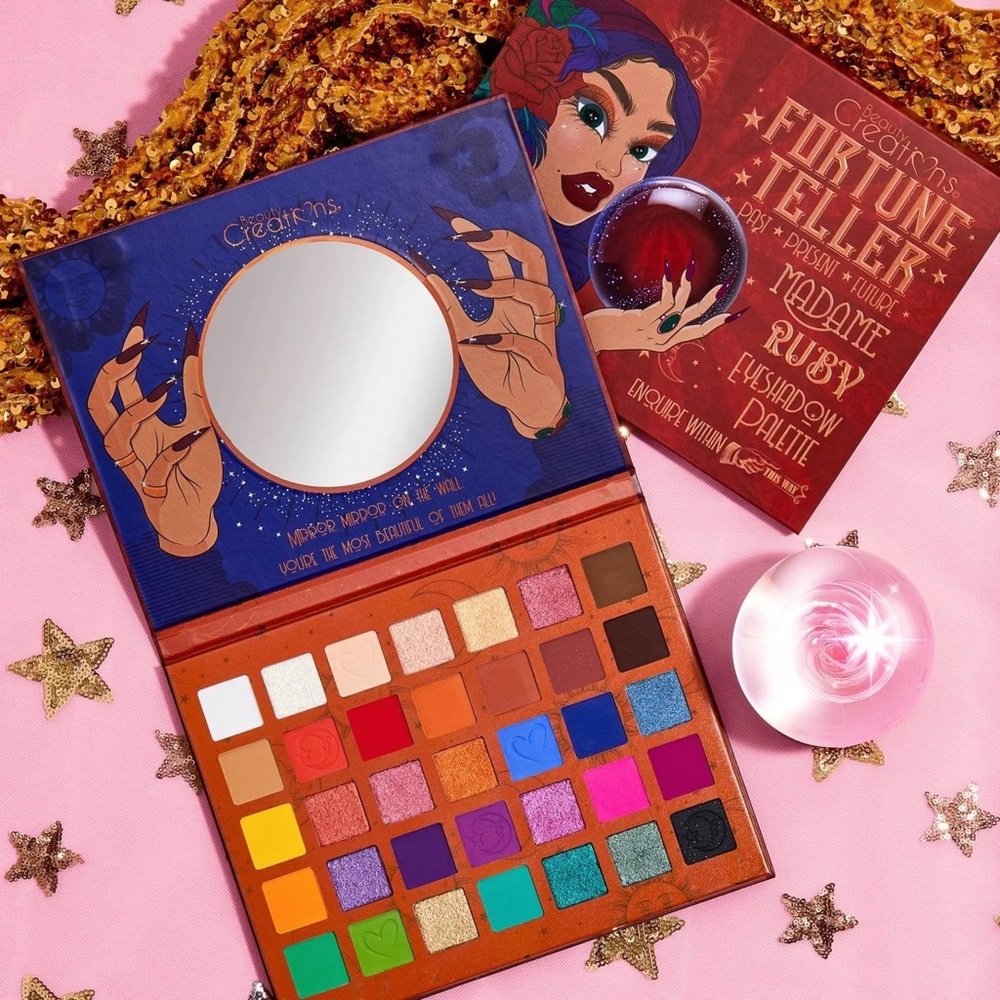 Beauty Creations Fortune Teller Ruby 35 Eyeshadow Colors in 1 Palette (NWT)